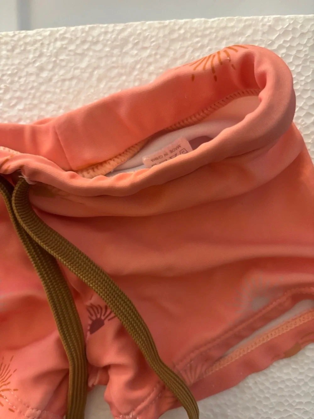Infant Drawstring Swim  Shorts 3-6 months